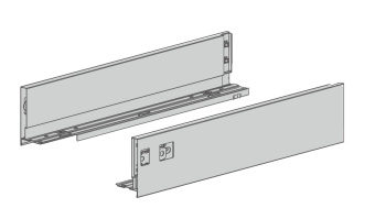 Боковина Slimbox 300мм h=90мм белый, левая